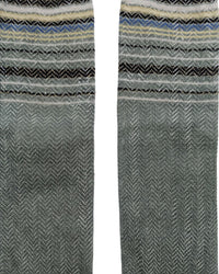 Missoni Missoni Soft Green Mens Micro Zigzag Dress Socks-