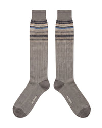 Missoni Missoni Grey Mens Micro Zigzag Dress Socks-