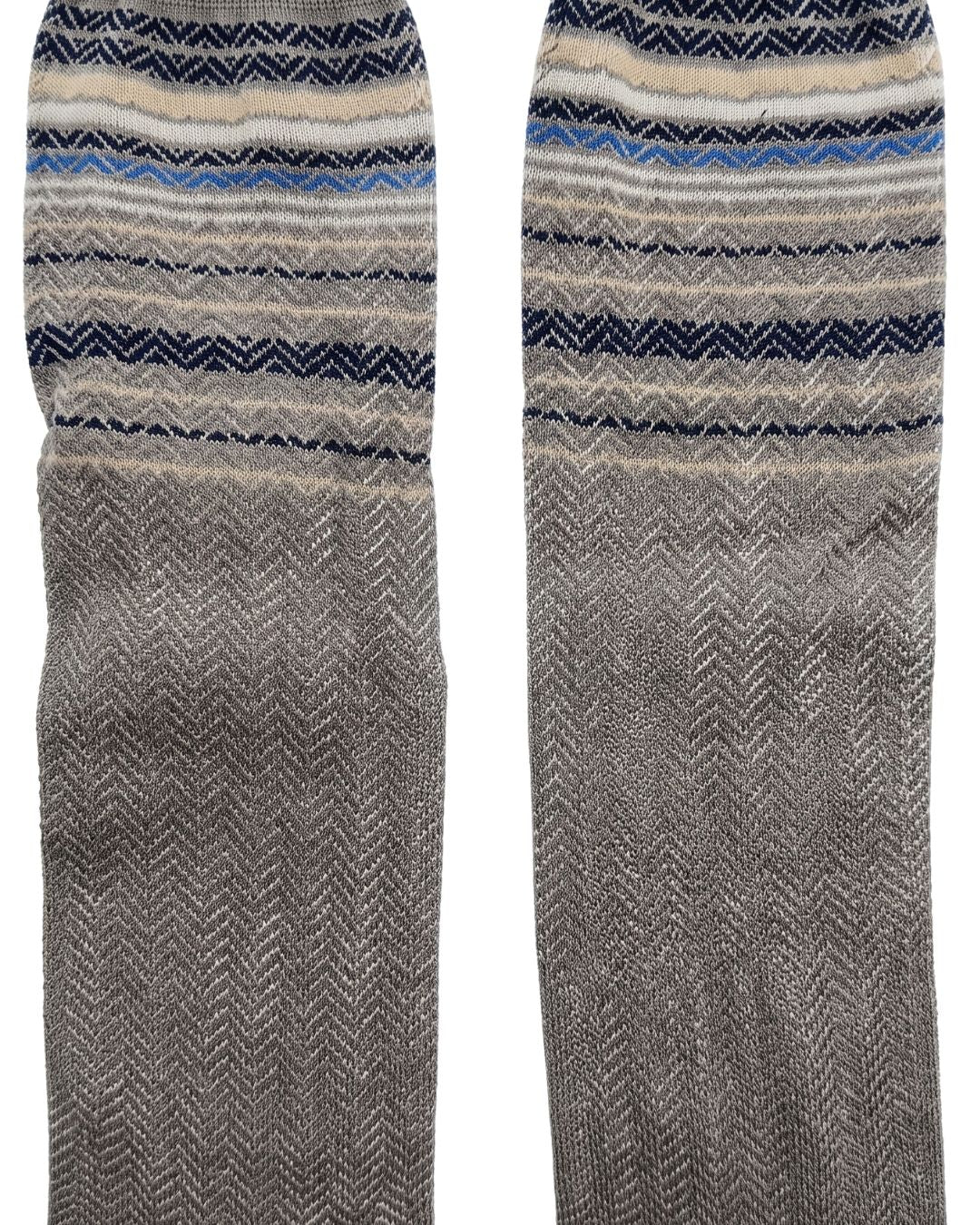 Missoni Missoni Grey Mens Micro Zigzag Dress Socks-