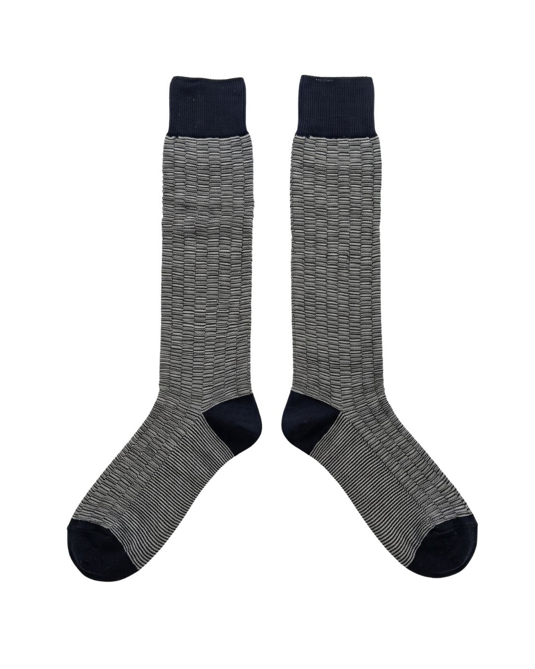 Missoni Missoni Navy Blue Mens Waffle Dress Socks-