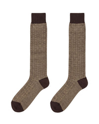 Missoni Missoni Brown Mens Waffle Dress Socks-S