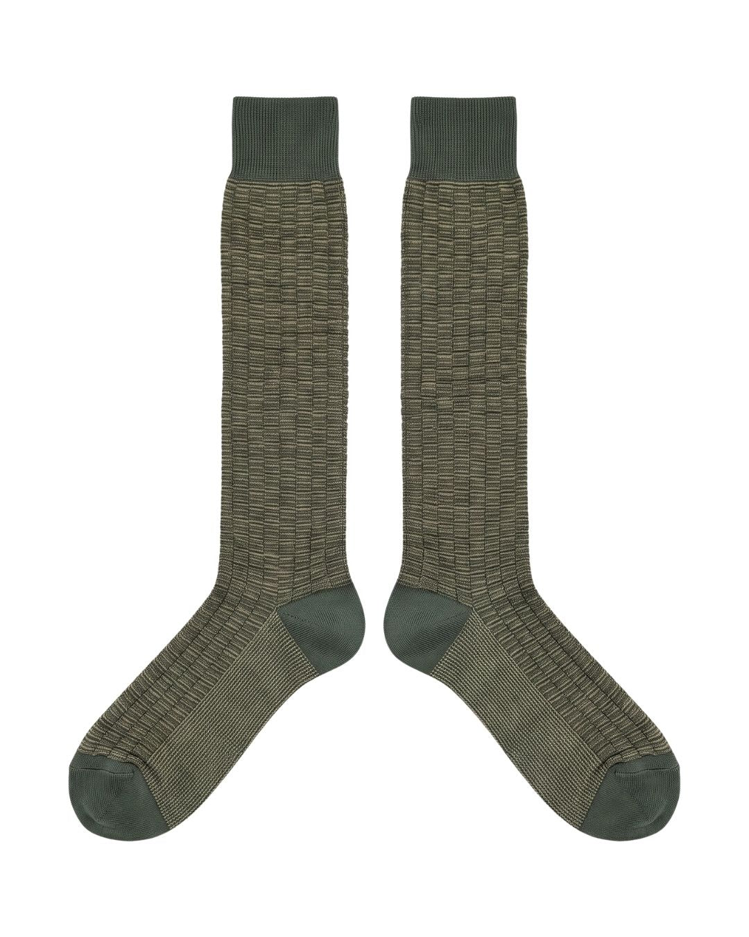 Missoni Missoni Green Mens Waffle Dress Socks-