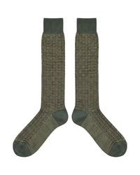 Missoni Missoni Green Mens Waffle Dress Socks-
