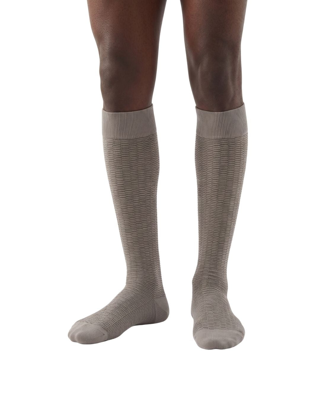 Missoni Missoni Taupe  Mens Waffle Dress Socks-