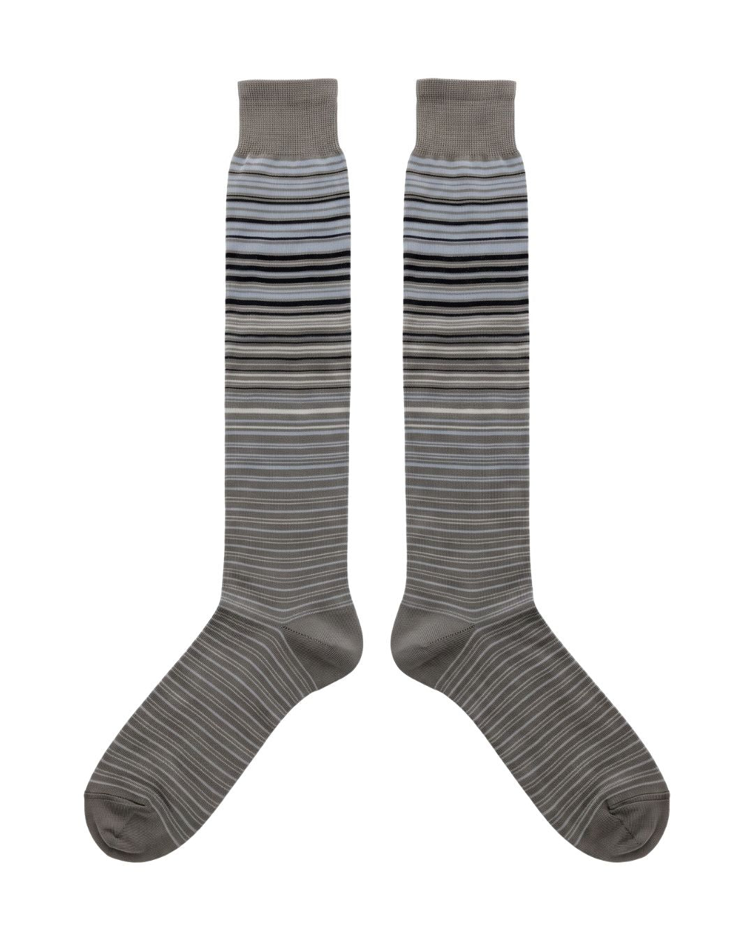 Missoni Missoni Grey  Mens Pinstripe Dress Socks-