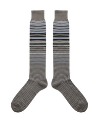 Missoni Missoni Grey  Mens Pinstripe Dress Socks-