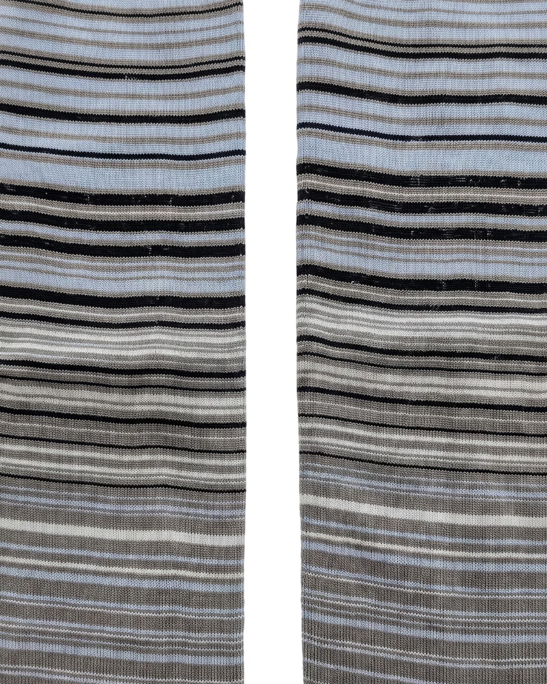 Missoni Missoni Grey  Mens Pinstripe Dress Socks-