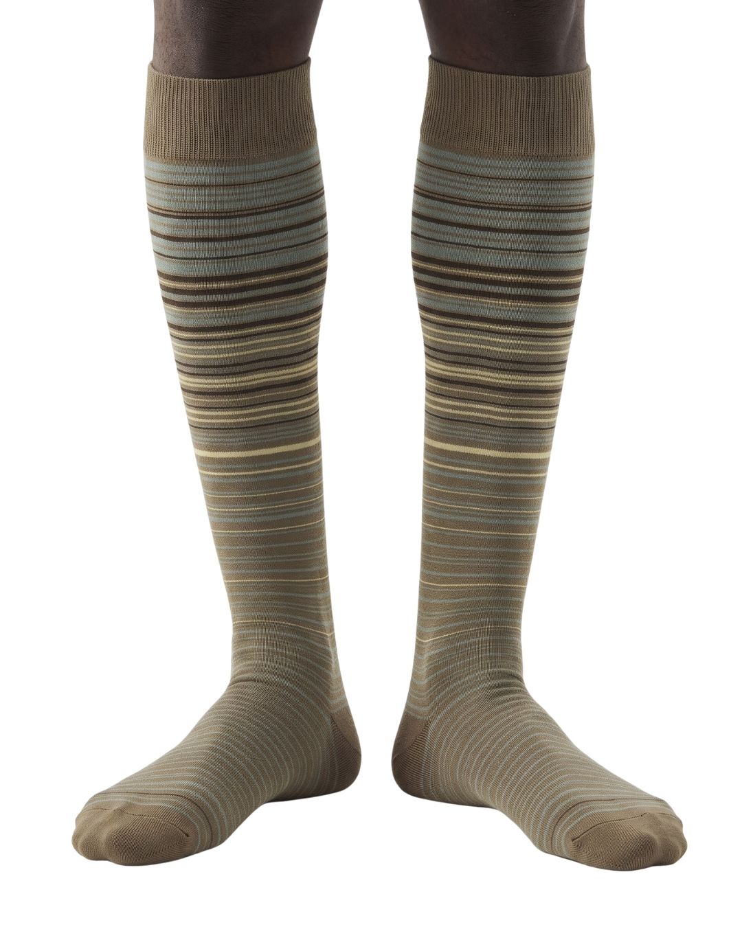 Missoni Missoni Camel Mens Pinstripe Dress Socks-