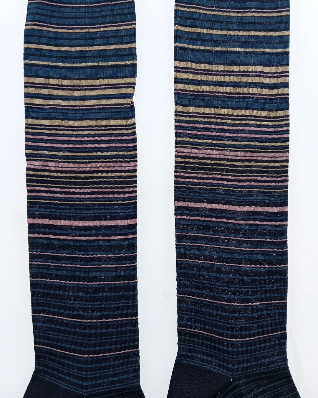 Missoni Missoni Teal Mens Pinstripe Dress Socks-S