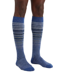 Missoni Missoni Light Blue Mens Pinstripe Dress Socks-