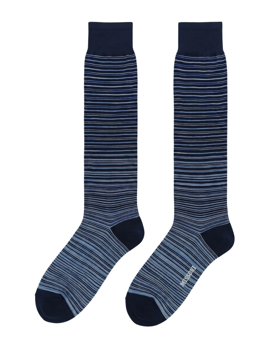Missoni Missoni Navy  Mens Pinstripe Dress Socks-S
