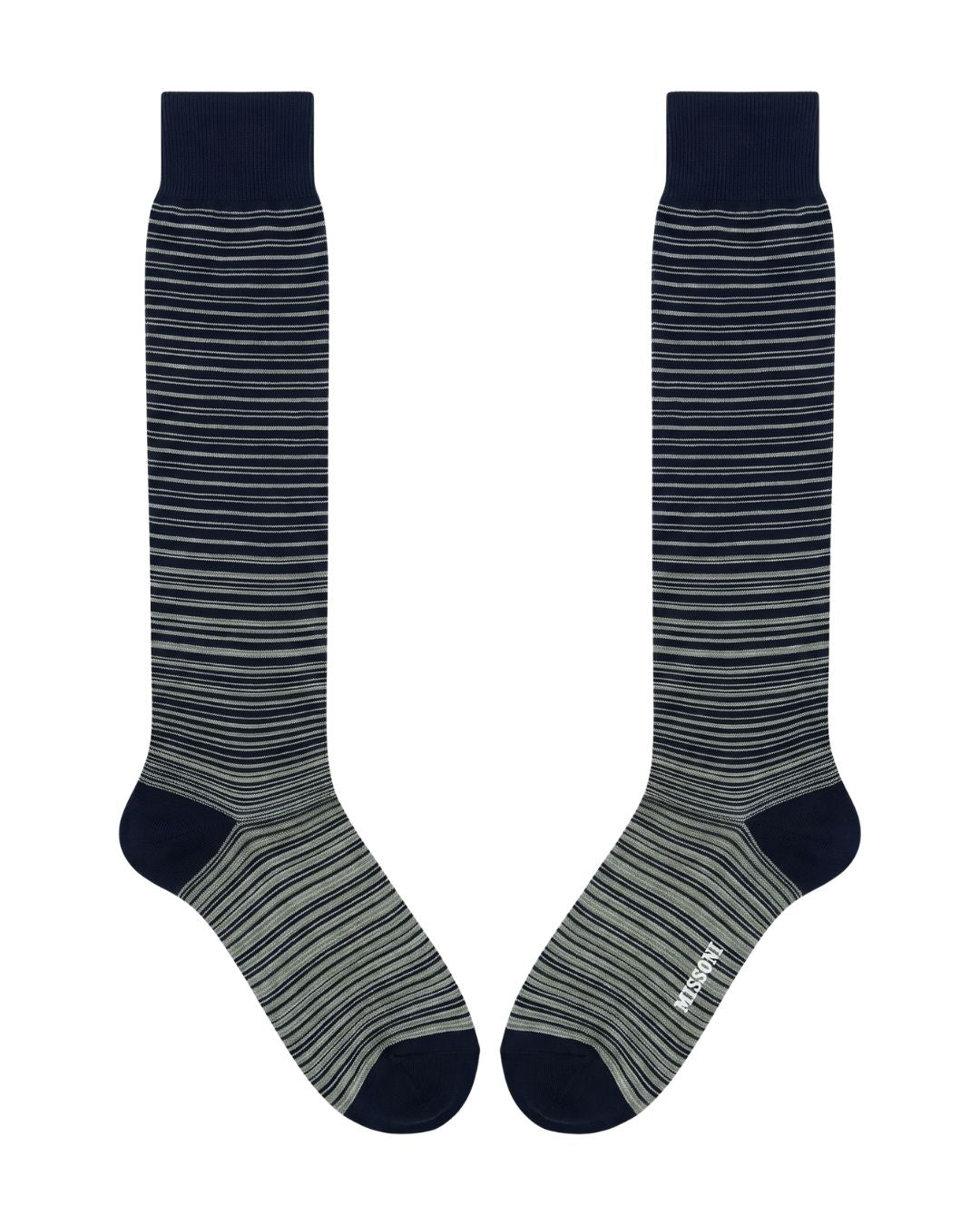 Missoni Missoni Dark Navy Mens Pinstripe Dress Socks-