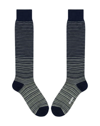 Missoni Missoni Dark Navy Mens Pinstripe Dress Socks-