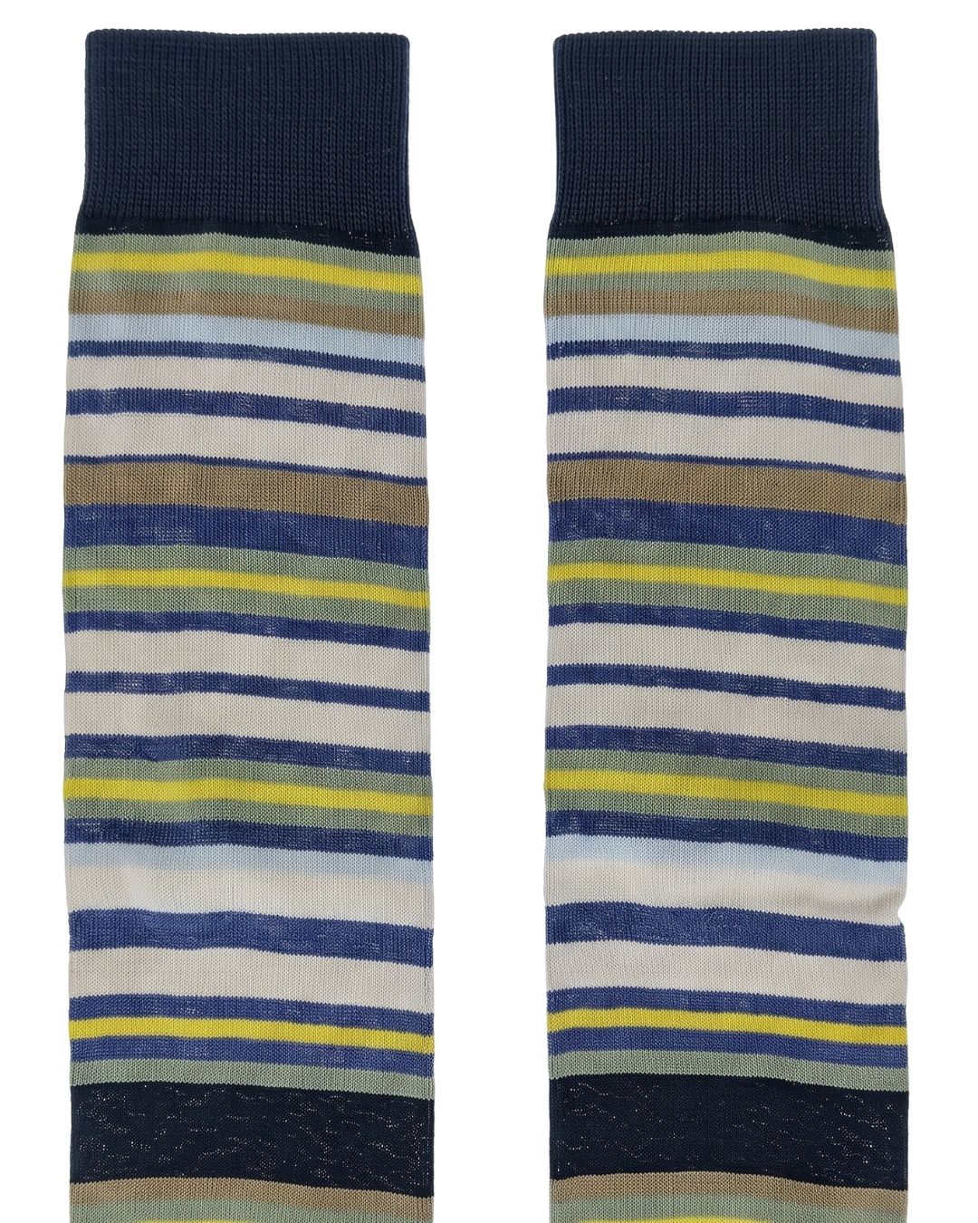 Missoni Missoni Navy  Mens Multistripe Dress Socks-S