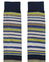 Missoni Missoni Navy  Mens Multistripe Dress Socks-S