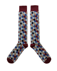 Missoni Missoni Multicolor Mens Honeycomb Dress Socks-L
