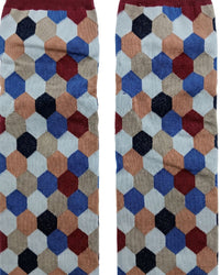 Missoni Missoni Multicolor Mens Honeycomb Dress Socks-L