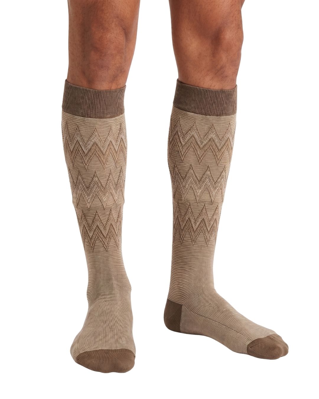 Missoni Missoni Sand Mens Chevron Dress Socks-