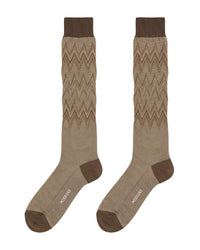Missoni Missoni Sand Mens Chevron Dress Socks-