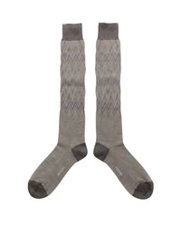 Missoni Missoni Taupe  Mens Chevron Dress Socks-M