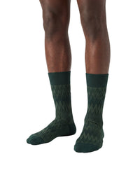 Missoni Missoni Green Mens Ribbed Chevron Crew Socks-S