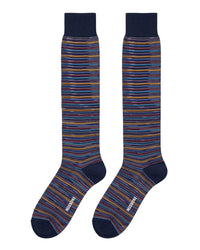 Missoni Missoni Multicolor Mens Multistripe Dress Socks-M