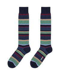 Missoni Missoni Multicolor Mens Classic Stripe Dress Socks-M