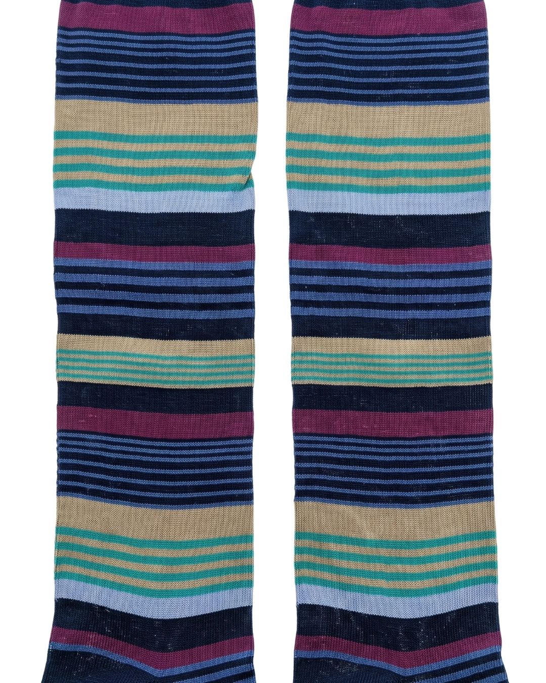 Missoni Missoni Multicolor Mens Classic Stripe Dress Socks-M