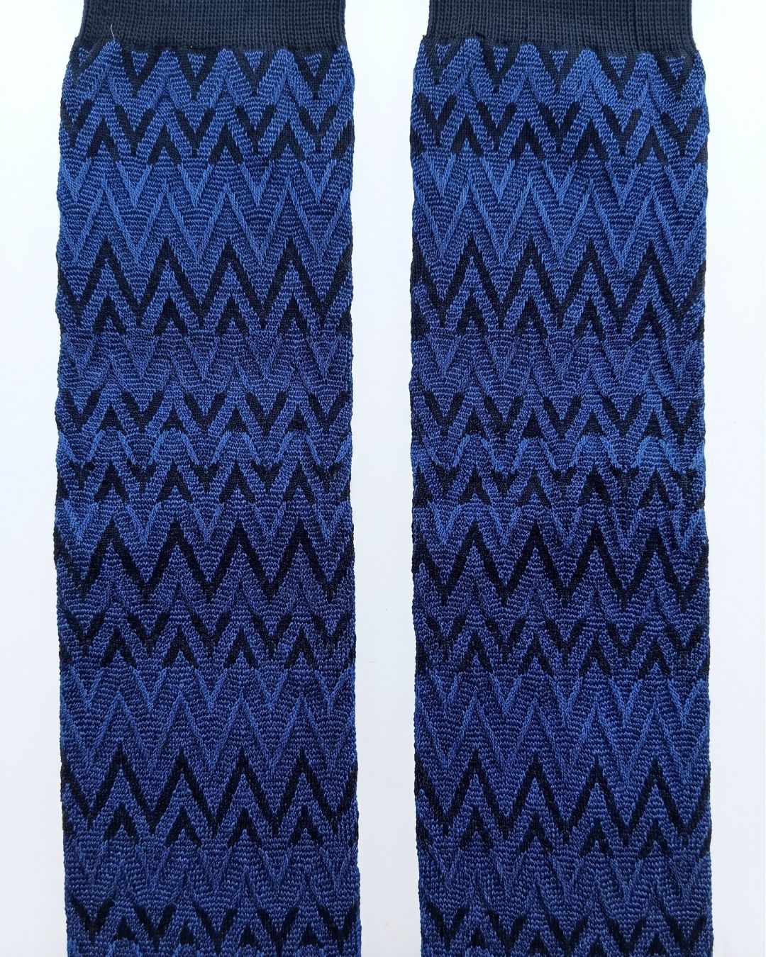 Missoni Missoni Royal Blue Mens Chevron Dress Socks-L