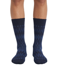 Missoni Missoni Black Navy Mens Chevron Dress Socks-S