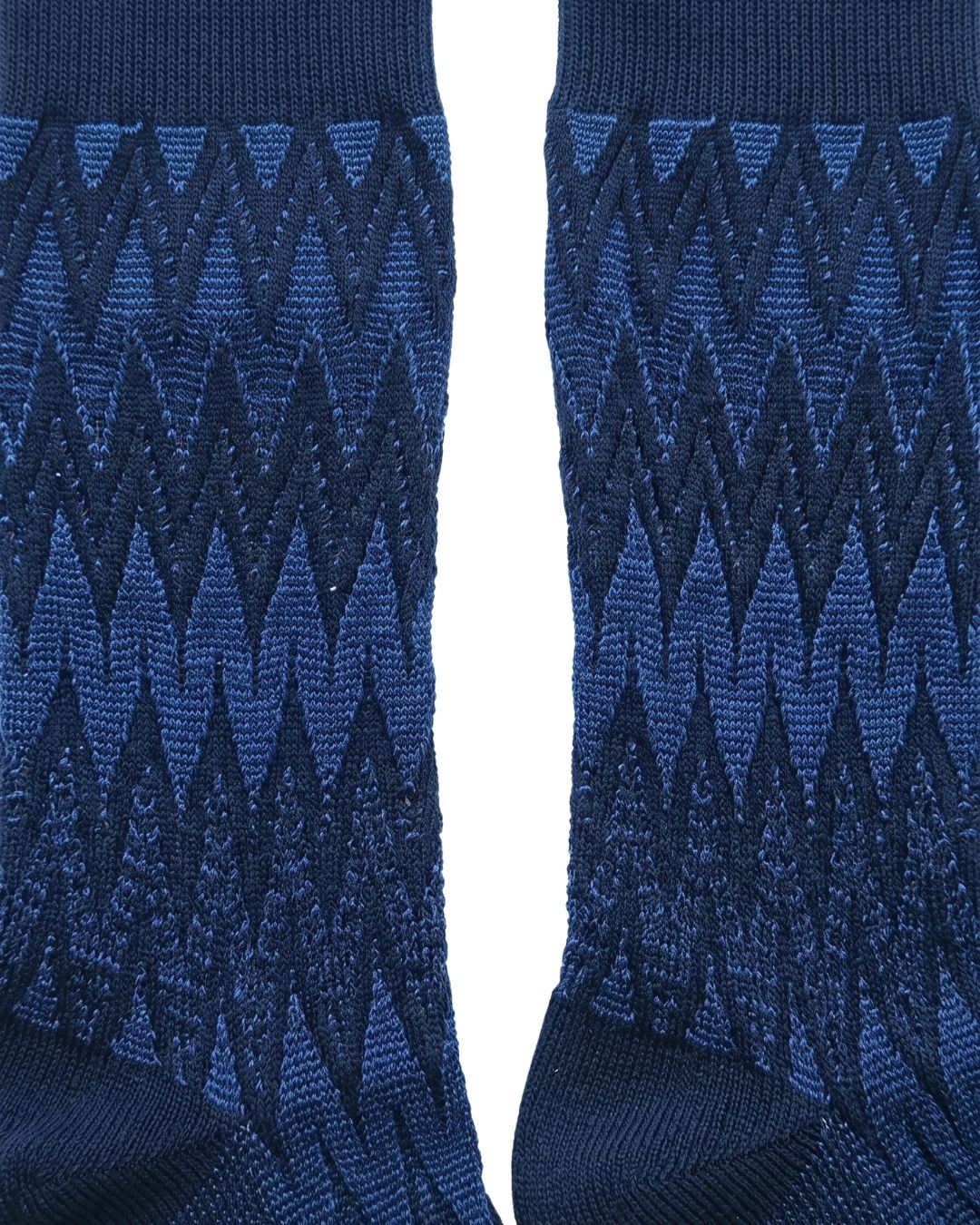 Missoni Missoni Black Navy Mens Chevron Dress Socks-S