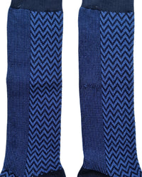 Missoni Missoni Bright  Blue Mens Chevron Dress Socks-L