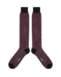 Missoni Missoni Burgundy Mens Micro Chevron Dress Socks-L