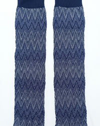 Missoni Missoni Denim Blue Mens Chevron Dress Socks-M