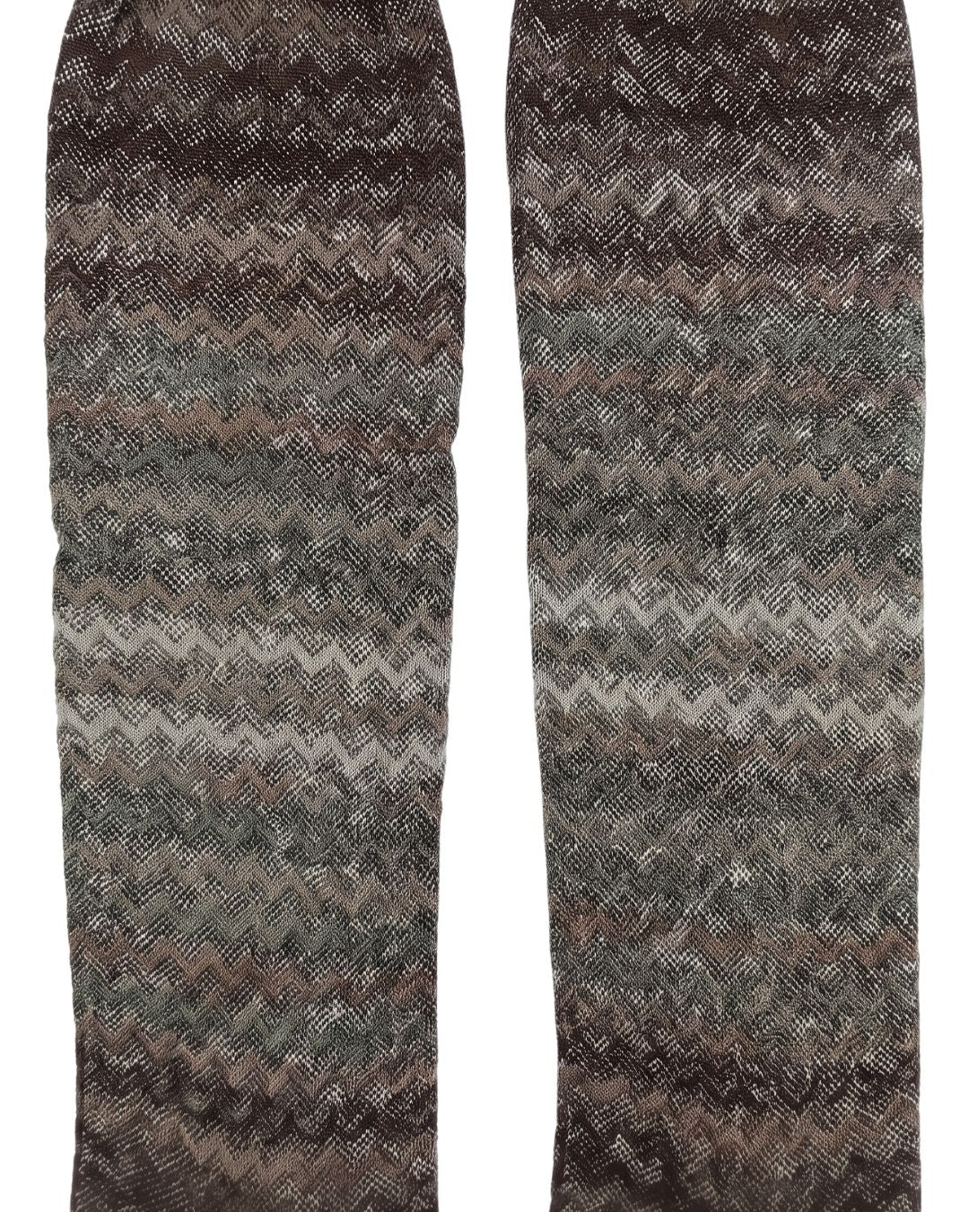 Missoni Missoni Brown Gradient Mens Chevron Dress Socks-M