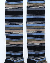 Missoni Missoni Dark Navy  Mens Stripe Dress Socks-S