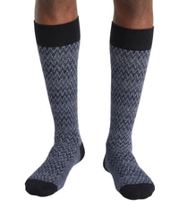 Missoni Missoni Sapphire Blue Mens Chevron Dress Socks-M