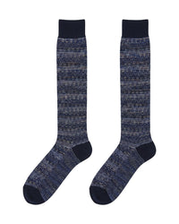 Missoni Missoni Sapphire Blue Mens Melange Dress Socks-