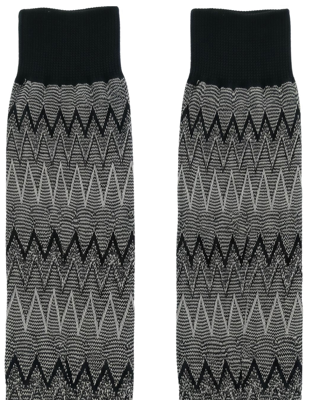 Missoni Missoni Black Taupe Mens Melange Dress Socks-L