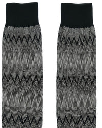 Missoni Missoni Black Taupe Mens Melange Dress Socks-L