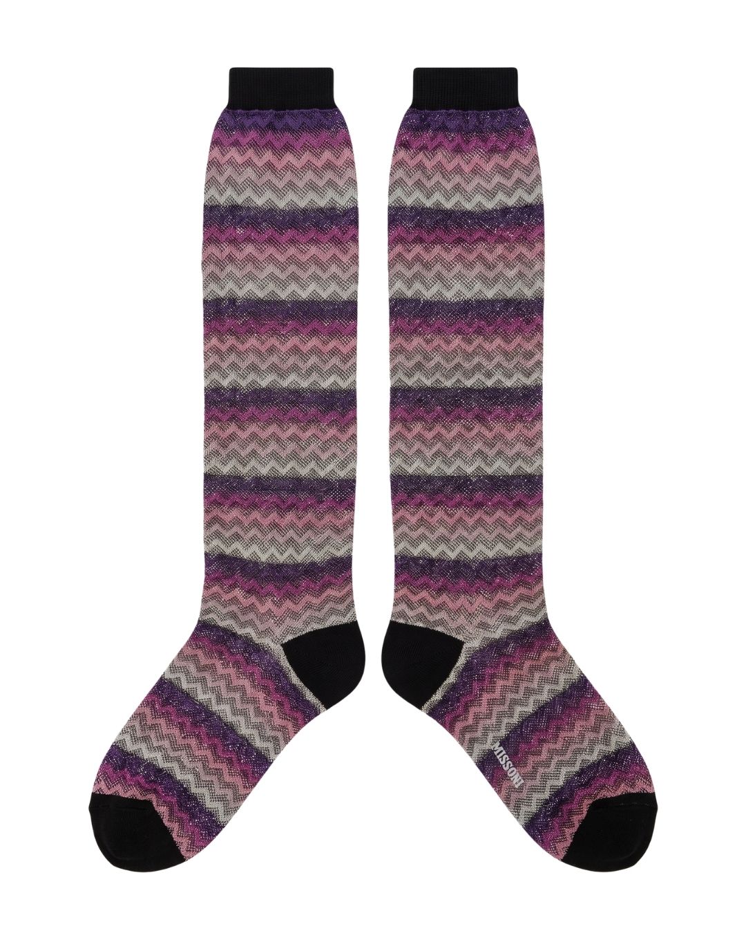 Missoni Missoni Magenta Womens Chevron Dress Socks-M
