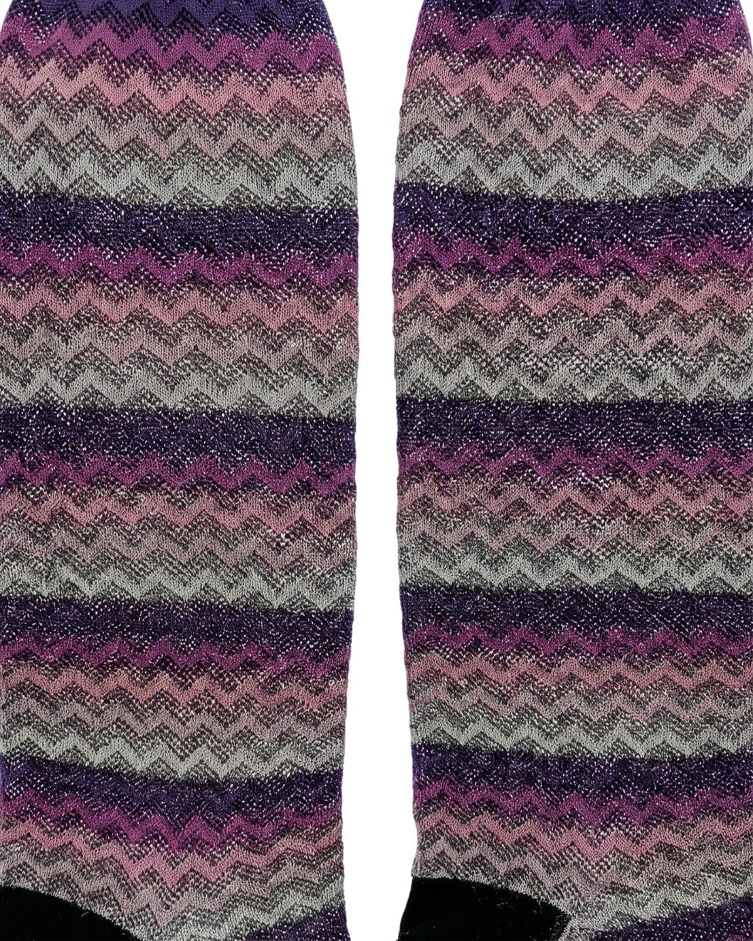 Missoni Missoni Magenta Womens Chevron Dress Socks-M