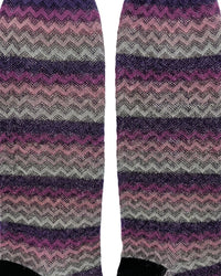 Missoni Missoni Magenta Womens Chevron Dress Socks-M