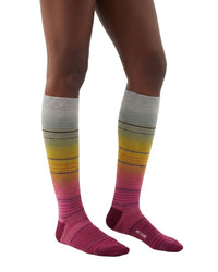 Missoni Missoni Pink Yellow Womens Pinstripe Dress Socks-L
