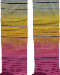 Missoni Missoni Pink Yellow Womens Pinstripe Dress Socks-L