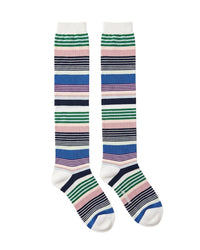 Missoni Missoni White Womens Multistripe Dress Socks-M