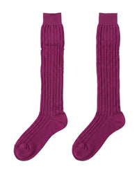 Missoni Missoni Fuschia Womens Ribbed Crew Socks-M