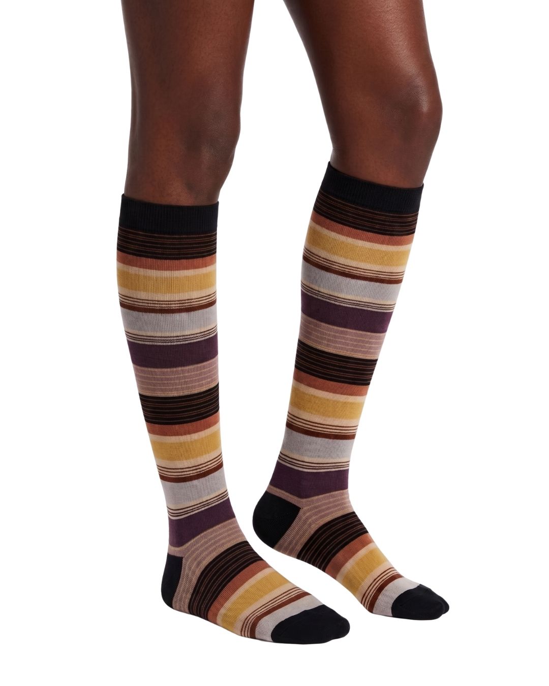 Missoni Missoni Multicolor Womens Classic Stripe Dress Socks-S