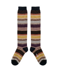 Missoni Missoni Multicolor Womens Classic Stripe Dress Socks-S