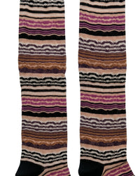 Missoni Missoni Multicolor Womens Wave Stripe Dress Socks-M